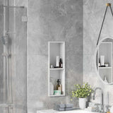 Shower Niche White 60 x 20 x 9.5 cm Stainless Steel 42012664