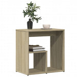 ZNTS Side Tables 2 pcs Sonoma Oak 50x30x50 cm Engineered Wood 840560
