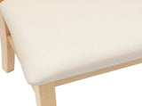 Dining Chairs 2 pcs Natural 50 x 52.5 x 91 cm Solid Rubber Wood 42020449