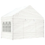 Gazebo with Roof White 11.15x4.08x3.22 m Polyethylene 3155489