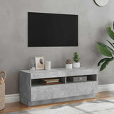 TV Cabinet with LED Lights Concrete Grey 100x35x40 cm 804458