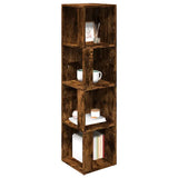 Corner Cabinet Smoked Oak 33x33x132 cm Engineered Wood 816023