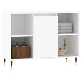 Bathroom Cabinet High Gloss White 80x33x60 cm Engineered Wood 831622