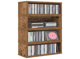 CD Storage Rack 4 pcs Old Wood 40 x 17 x 17 cm Engineered Wood 8012726