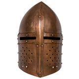 Medieval Knight Helmet Antique Replica LARP Copper Steel 286225