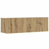 2 Piece TV Cabinet Set Wall-mounted Artisan Oak Engineered Wood 3329006