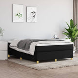 Box Spring Bed Frame Black Double Fabric 3121210