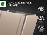 45L Triple Compartment Stainless Steel Bin, with Deodoriser Holders - Gold Tone T3398P328325