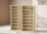 16-Compartment Media Shelf - Nature Wood Finish T3398P343162
