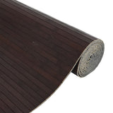 Room Divider Dark Brown Width 400 cm Height 165 cm Bamboo 377002