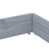 Pallet Collars 3 pcs Grey 150x100 cm Solid Wood Pine 3295384