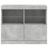 Sideboard with LED Lights Concrete Grey 81x37x67 cm 836661