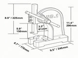 1 Ton Manual Arbor Press 15 Cm Maximum Height Cast Iron Heavy-Duty Desktop T6639P619056