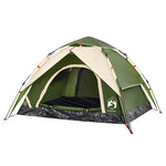 Camping Tent Dome 3-Person Green Quick Release 4004177