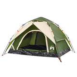 Camping Tent Dome 3-Person Green Quick Release 4004177