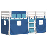 Bunk Bed without Mattress Blue 75x190 cm Small Single Solid Wood Pine 3283914