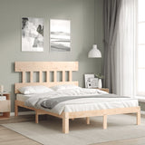 Bed Frame without Mattress 140x200 cm Solid Wood Pine 3193596