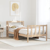 Bed Frame without Mattress 100x200 cm Solid Wood Pine 3305757