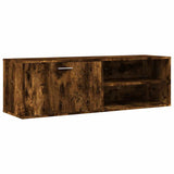 TV Cabinet Smoked Oak 120x34x37 cm Engineered Wood 833548