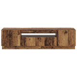 LED TV Cabinet Old Wood Engineered Wood 897353