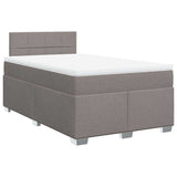 Box Spring Bed with Mattress Taupe 120x190 cm Fabric 3285831