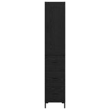 Highboard Black Oak 34.5 x 34 x 180 cm Engineered Wood 3416061