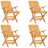 Garden Dining Set Natural wooden colour Solid teak wood Medium 3155028