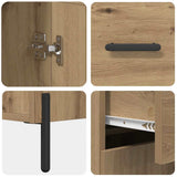 Highboard 2 pcs Artisan Oak 69.5 x 34 x 180 cm Engineered Wood 3415896