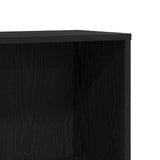 Bookcase Black Oak 67x24x161 cm Engineered Wood 862485