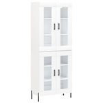 Highboard White 69.5x34x180 cm Engineered Wood 3198281