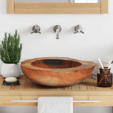 Basin Solid Teak 45 cm 243475
