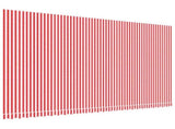 Replacement Fabric for Awning Red and White Stripe 6x3.5 m 367723