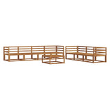 Outdoor Sofa Set 8 pcs Natural Solid Acacia Wood 3367282
