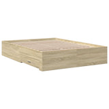 Bed Frame with Drawers without Mattress Sonoma Oak 120x190 cm Small Double 3280414
