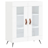 Highboard White 69.5x34x180 cm Engineered Wood 3198249