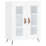 Highboard White 69.5x34x180 cm Engineered Wood 3198249