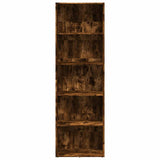 Bookcase Smoked Oak 60x30x189 cm Engineered Wood 857921