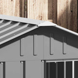 Dog House Grey 116.5x153x81.5 cm Galvanised Steel 171543