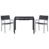 Outdoor Furniture Set 3 pcs Anthracite Steel 3422869