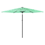 Garden Parasol with Steel Pole Green 288x288x225 cm 4005107