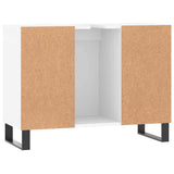 Bathroom Cabinet White 80x33x60 cm Engineered Wood 831636