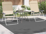 Area Rugs Square PALMERAS Anthracite 120 x 120 cm Polyester 42022616