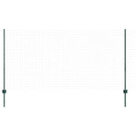 Green Fence Posts 22 pcs Green Metal 3335920