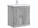 Bathroom Under Sink Cabinet Grey Sonoma 56 x 37.5 x 81 cm 890685
