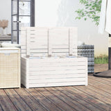 Garden Box White 101x50.5x46.5 cm Solid Wood Pine 823949
