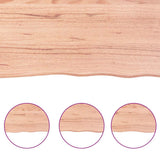 Table Top Light Brown 120x40x cm Treated Solid Wood Oak 3156371