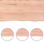 Table Top Light Brown 160x50x cm Treated Solid Wood Oak 3156386
