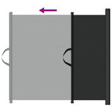 Retractable Pet Gate Black 82.5x125 cm 4004131