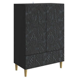 Sideboard Black 66 x 34.5 x 95 cm Engineered Wood 895126