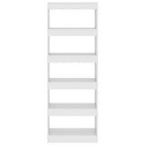 Book Cabinet/Room Divider White 60x30x166 cm Engineered Wood 811673